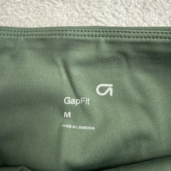 NEW Gap Fit Women's M Green Flare Leggings Green Side Pocket - Picture 10 of 15